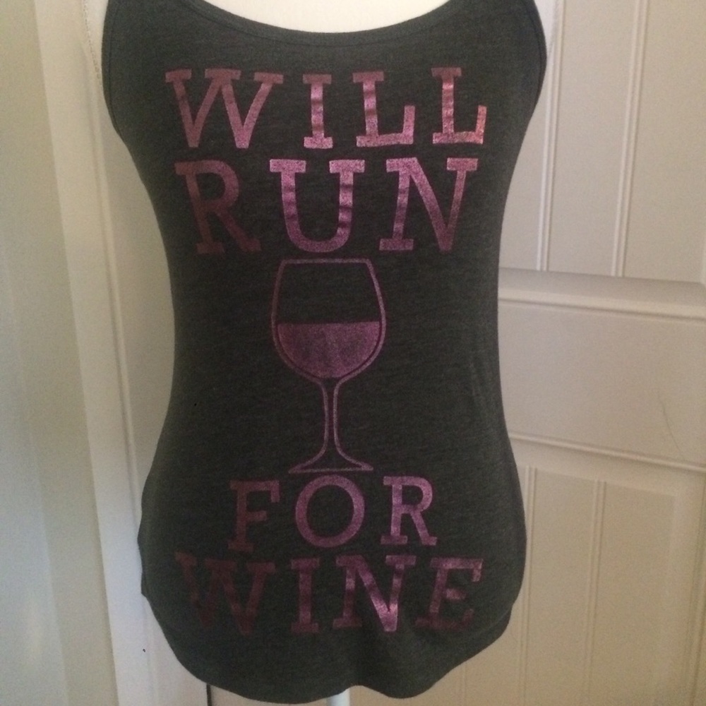 CHIN UP Apparel Gray Racerback Tank Top - Picture 2 of 4